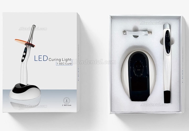 DEGER Dental Wireless LED Curing Light 3000mw/cm2 (1 Sec Cure)